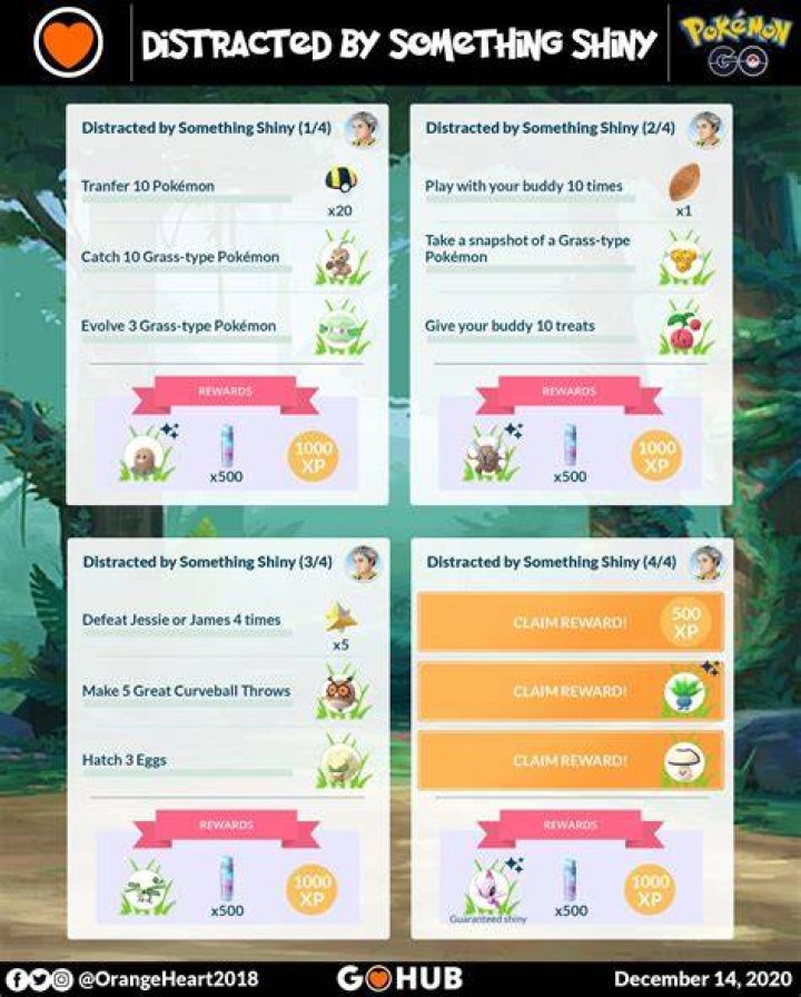How to get distracted by something shiny pokemon go