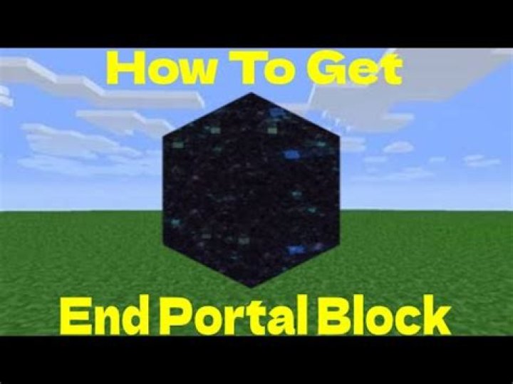 How to get end portal block in minecraft