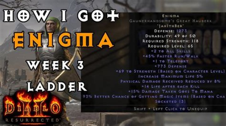 How to get enigma diablo 2