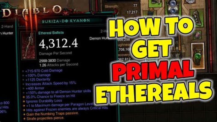 How to get ethereal weapons diablo 3