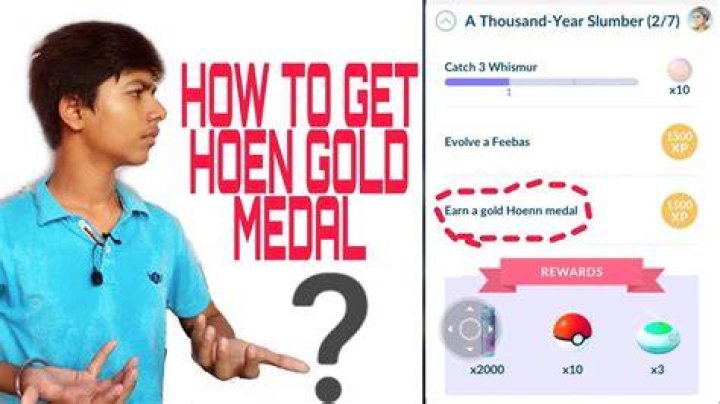 How to get gold hoenn medal pokemon go