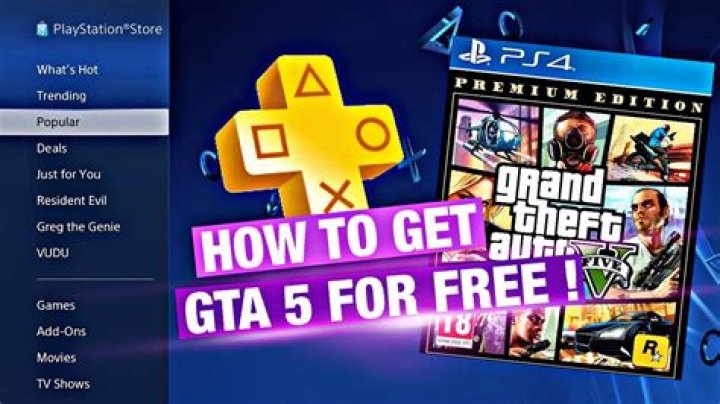 How to get gta 5 for free on ps4 2016