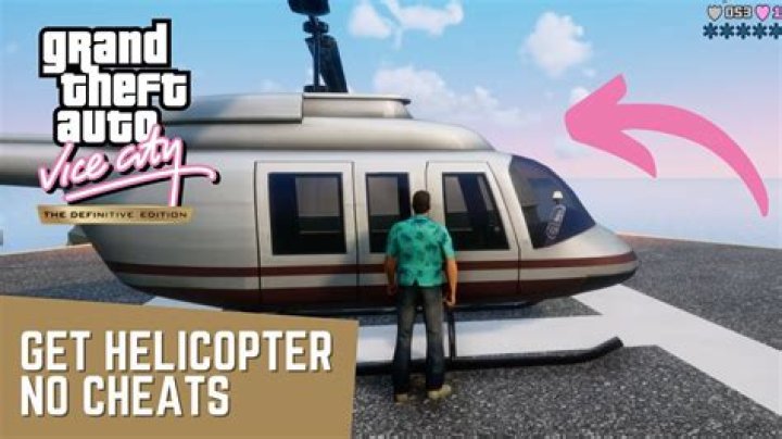 How to get helicopter in gta vice city