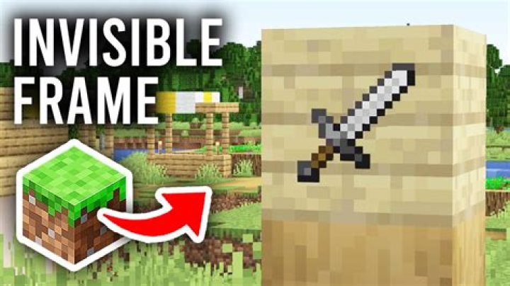 How to get invisible item frame in minecraft