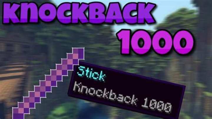 How to get knockback 100 in minecraft 1.14