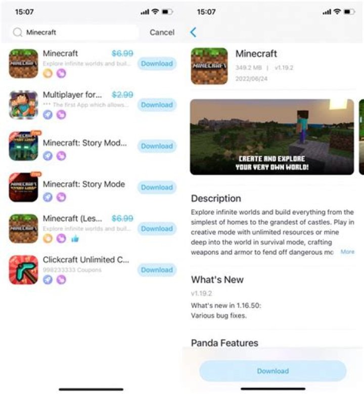 How to get minecraft for free on iphone