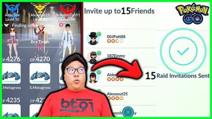 How to get raid invite pokemon go