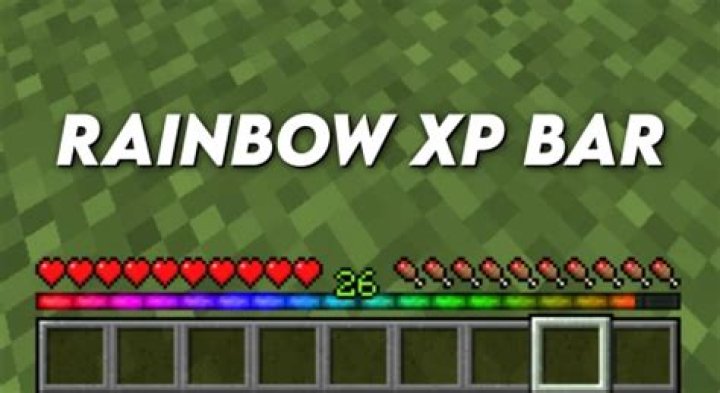 How to get rainbow xp bar in minecraft