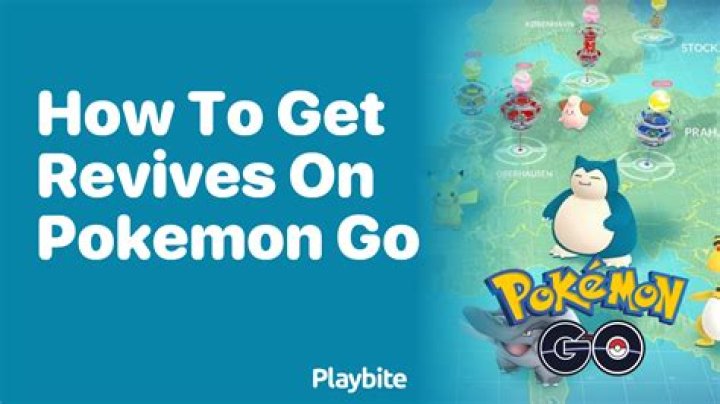 How to get revives on pokemon go