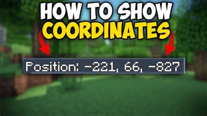 How to get rid of coordinates in minecraft