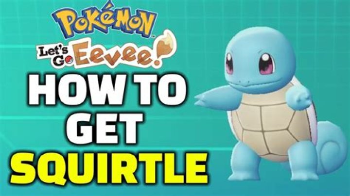 How to get squirtle pokemon lets go