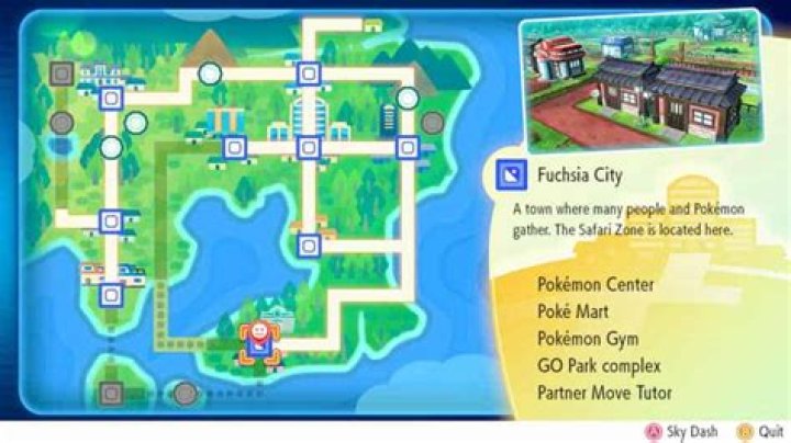 How to get to fuchsia city in pokemon let’s go