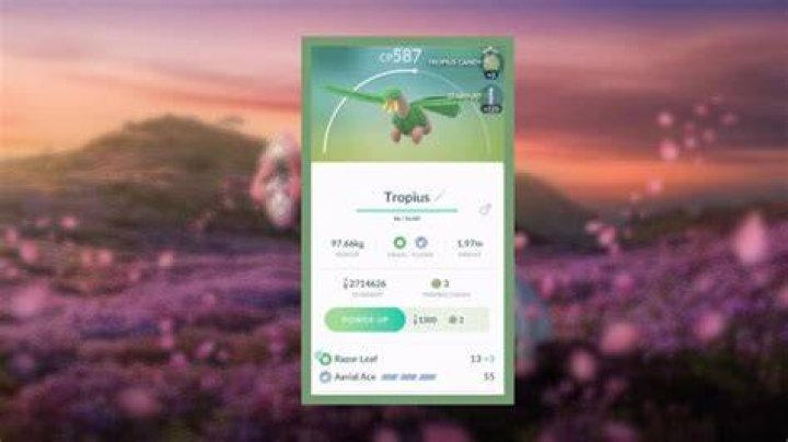 How to get tropius in pokemon go