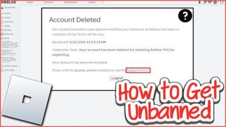 How to get unbanned from roblox 2021