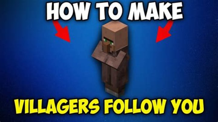 How to get villagers to follow you minecraft