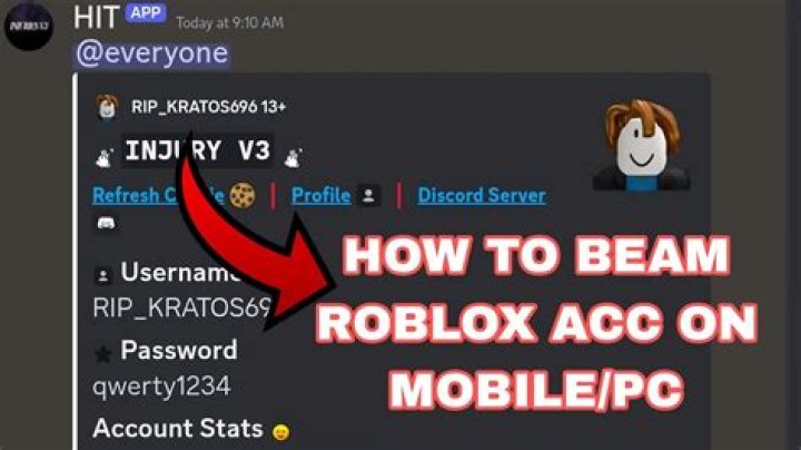 How to hack someone else’s roblox account