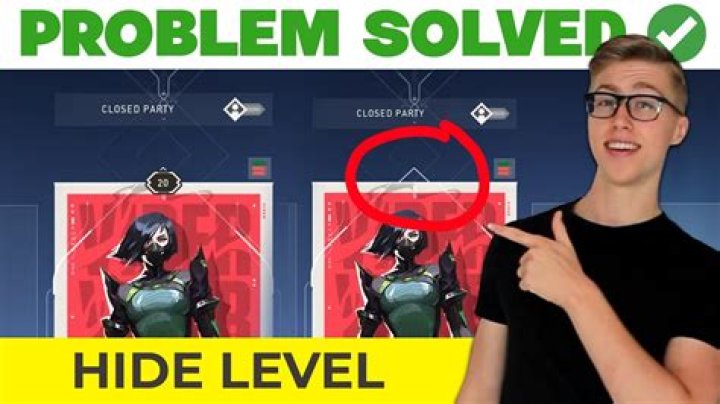 How to hide valorant level