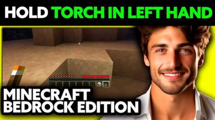 How to hold torch in left hand minecraft