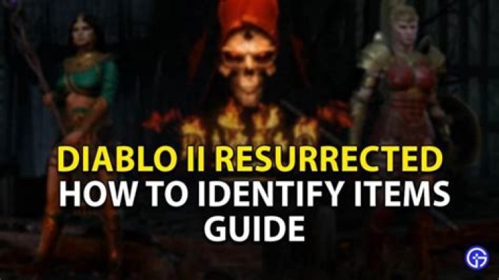 How to identify items diablo 2