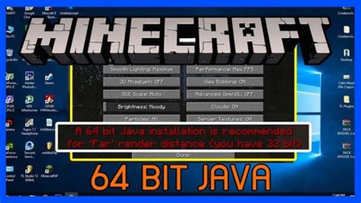 How to install 64 bit java for minecraft