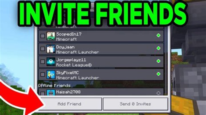 How to invite your friends on minecraft pc