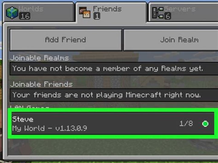 How to join a realm in minecraft pe