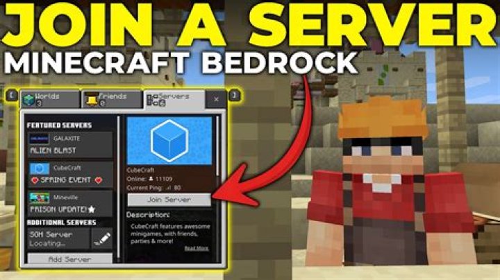 How to join a server in minecraft bedrock