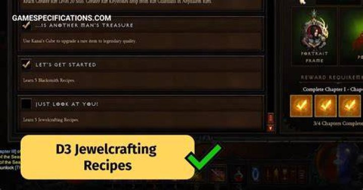 How to learn jewelcrafting recipes diablo 3