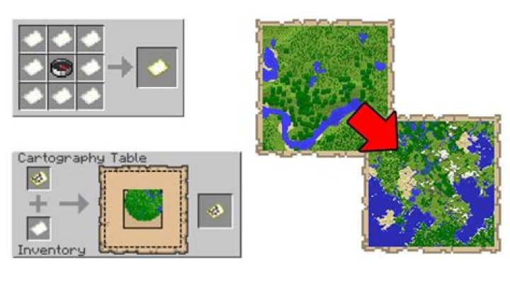 How to level up a map in minecraft