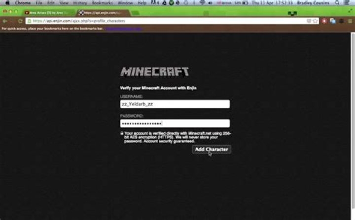 How to link your minecraft account to enjin