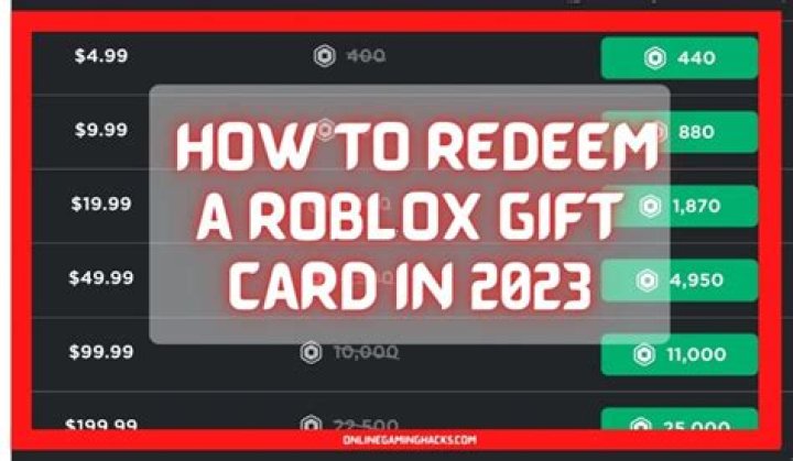 How to load a roblox gift card