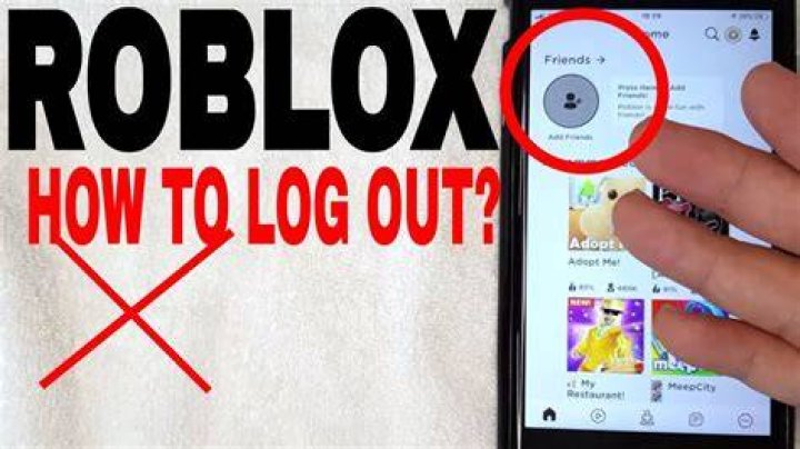 How to log out of roblox on phone