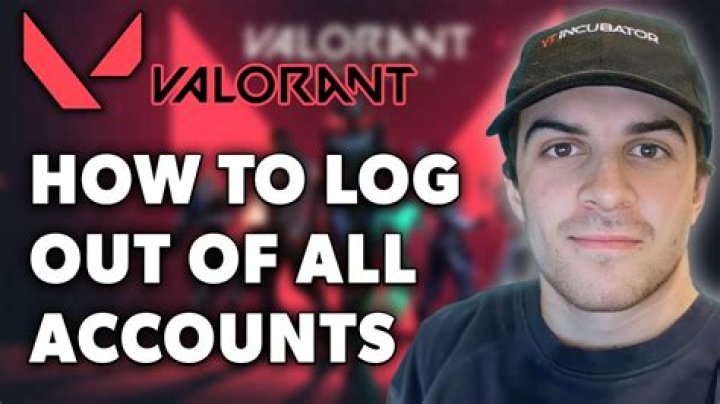 How to log out of valorant