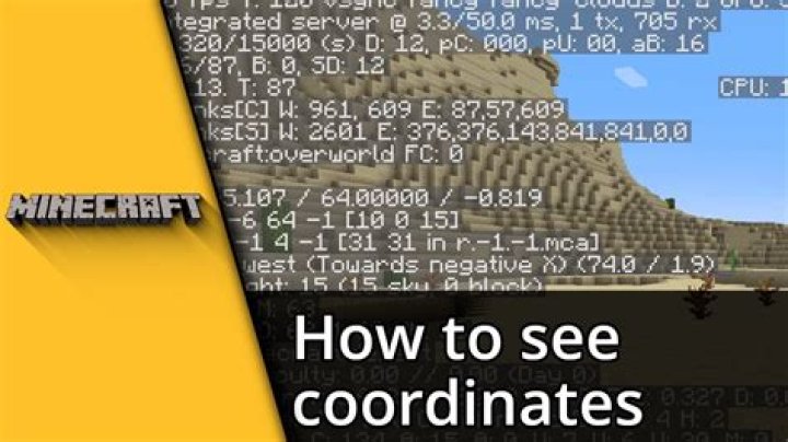 How to look at coordinates in minecraft java