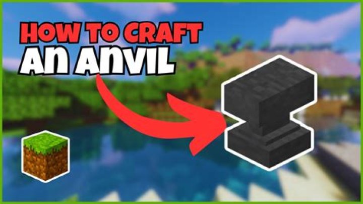 How to make a anvil in minecraft pe