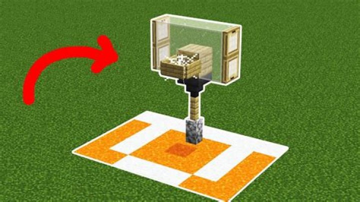 How to make a basketball hoop in minecraft
