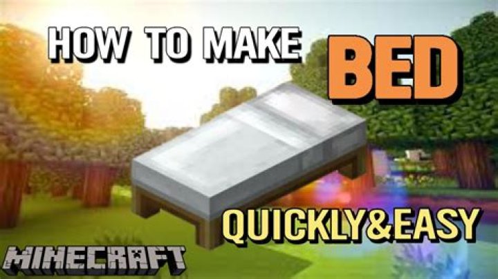 How to make a bed in minecraft 2020