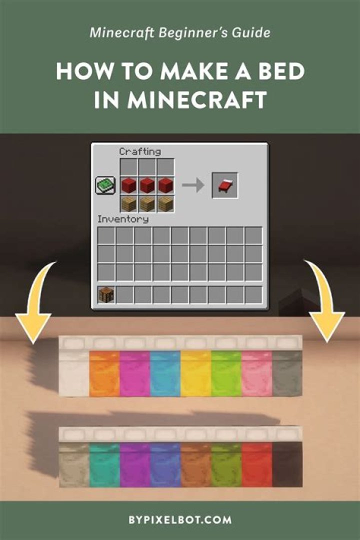How to make a bed in minecraft mobile