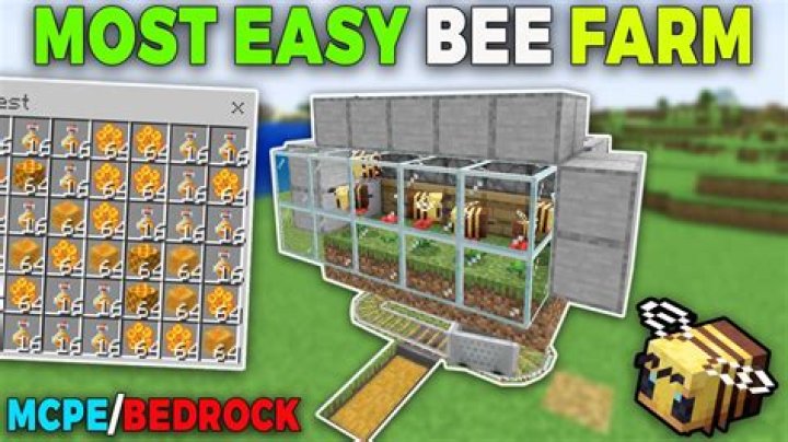 How to make a bee farm in minecraft