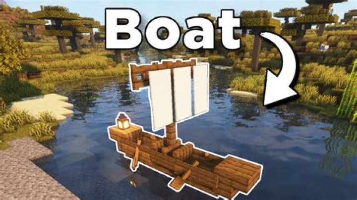 How to make a big boat in minecraft