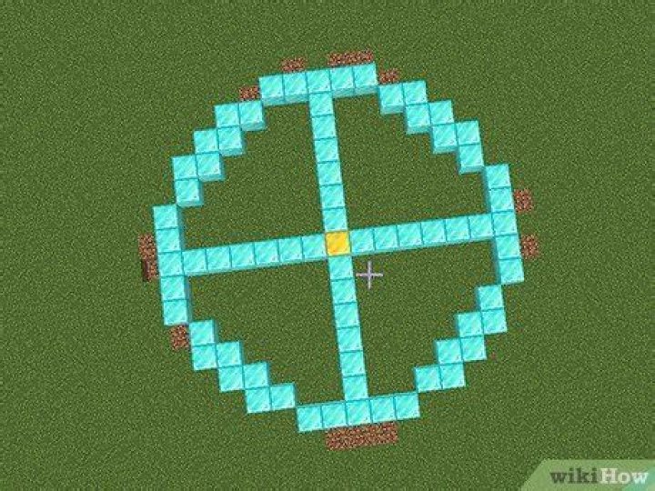How to make a big circle in minecraft