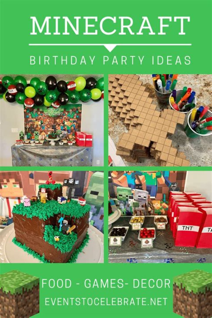 How to make a birthday party in minecraft