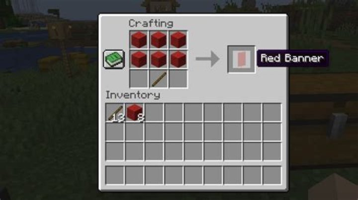 How to make a black banner in minecraft