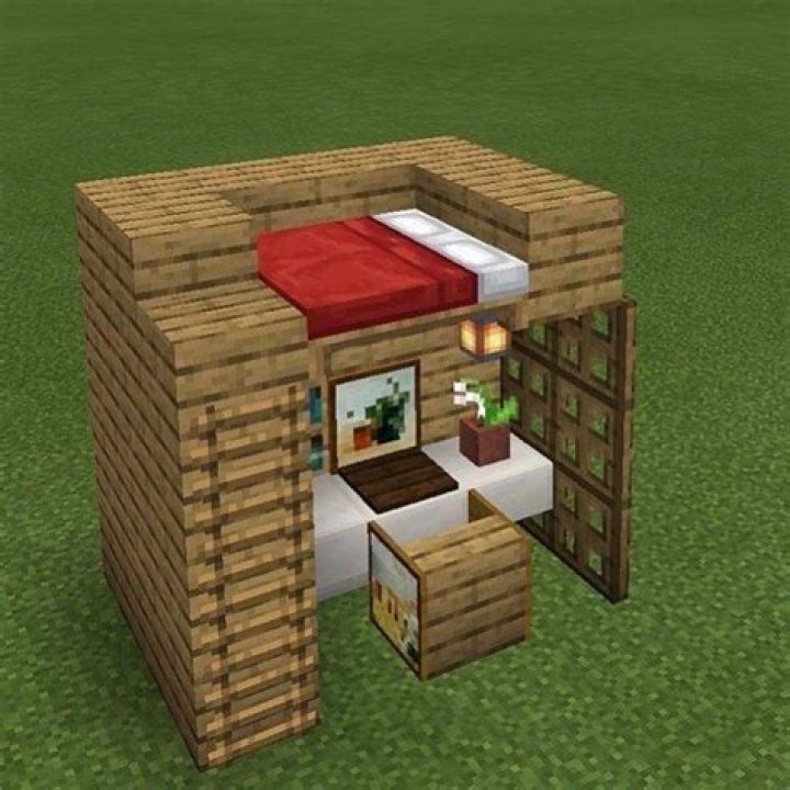 How to make a bunk bed in minecraft