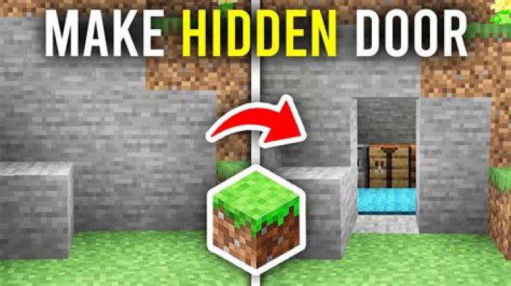 How to make a button door in minecraft