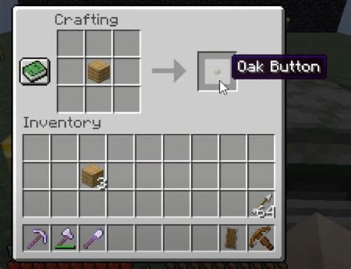 How to make a button in minecraft pe