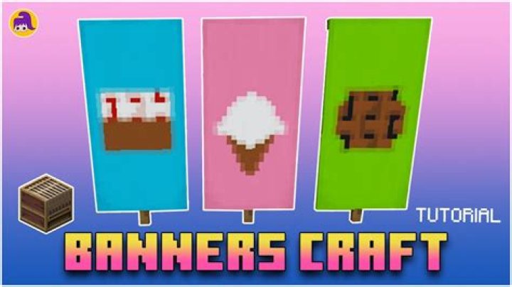 How to make a cake banner in minecraft