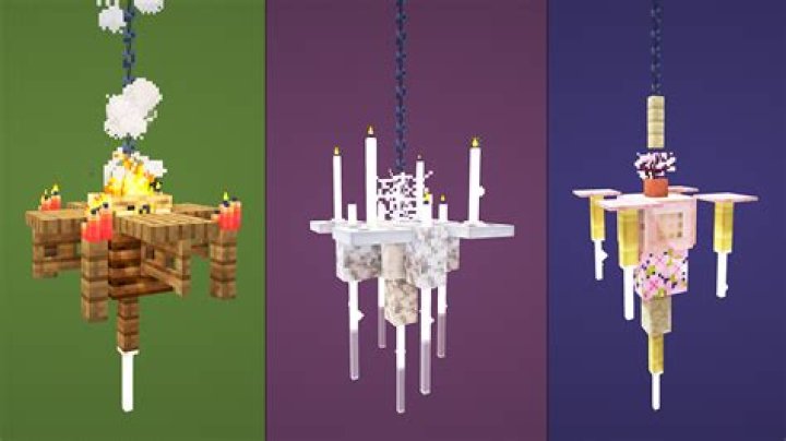 How to make a chandelier in minecraft pe