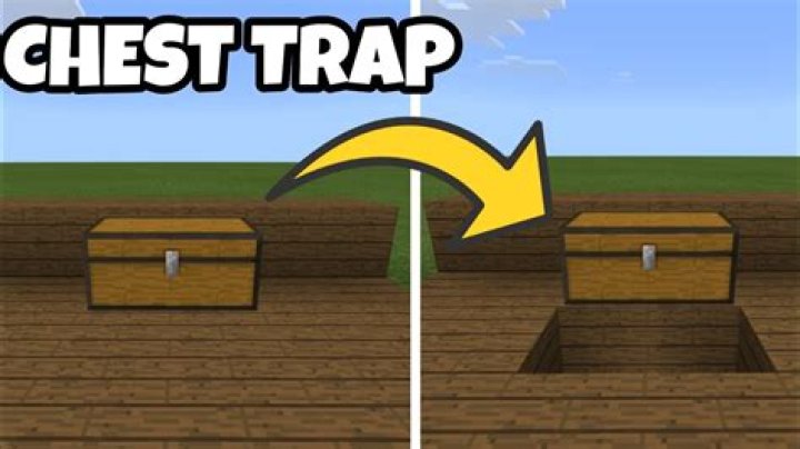 How to make a chest trap in minecraft