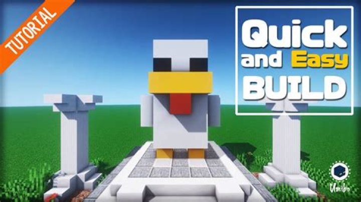 How to make a chicken statue in minecraft